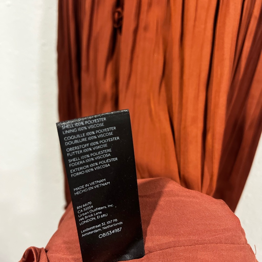 Anthropologie Tiered Halter Dress Pleated Ruffled Smocked Waist Size 14 - Picture 6 of 8